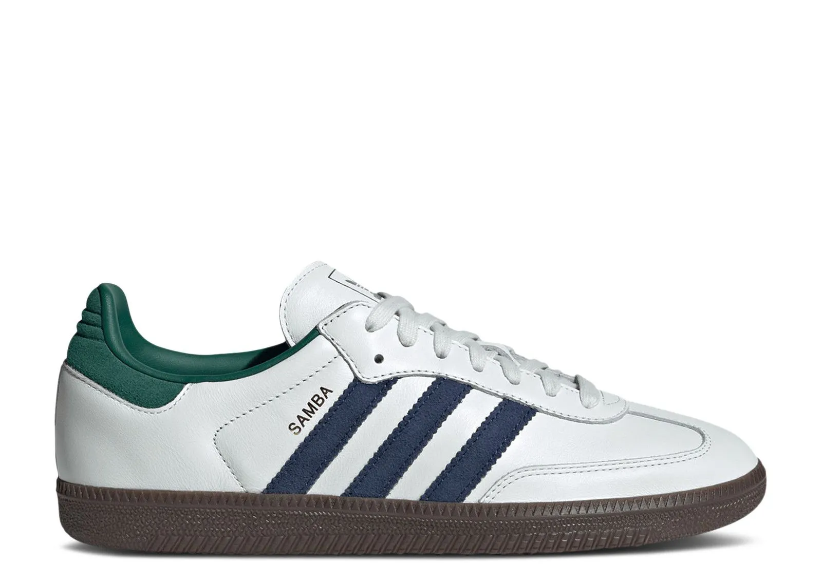 LaceUp Adidas Samba OG Black White Collegiate Green