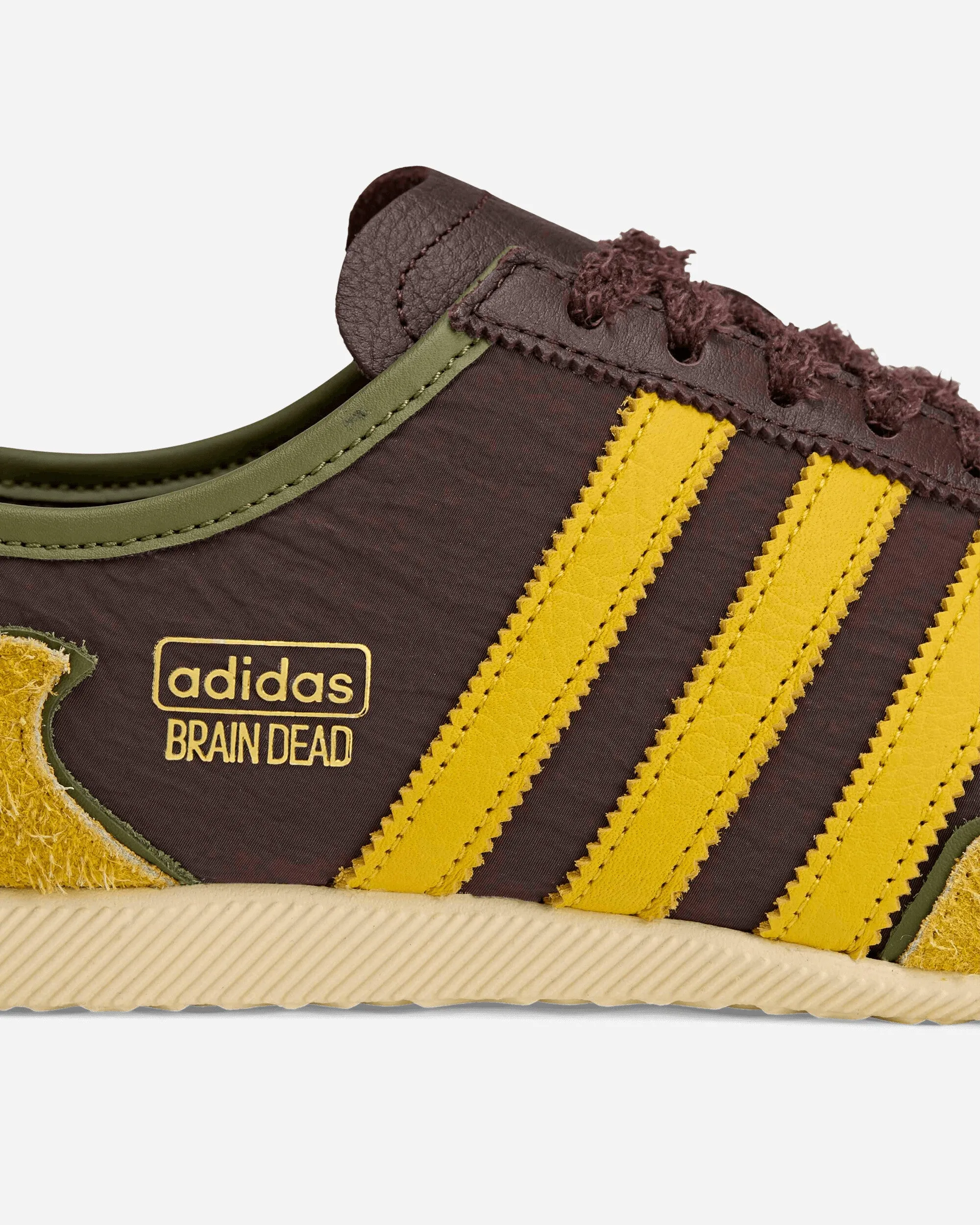 Brain Dead Japan Sneakers Shadow Brown / Yellow Street Ball Scandi Clean