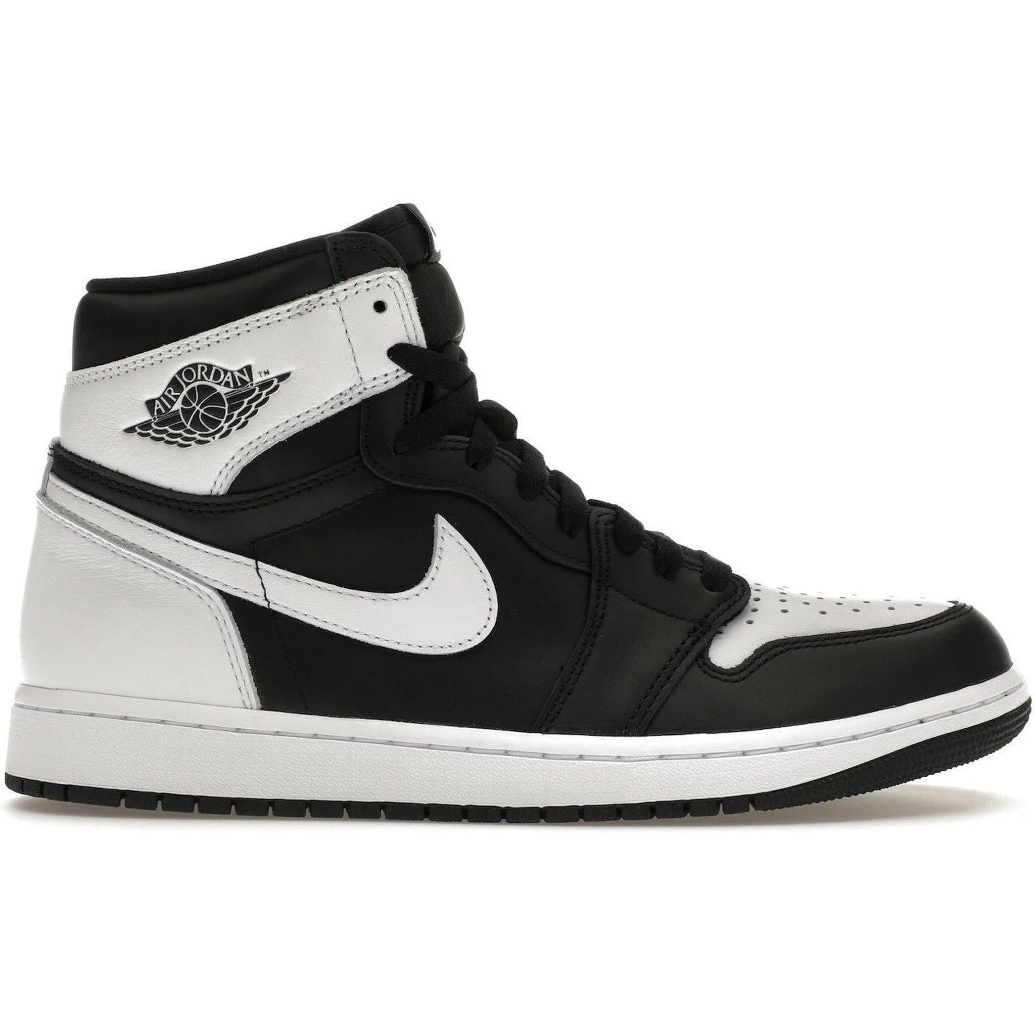 Jordan 1 Retro High OG Black White Detachable Insole Fashionable Walk