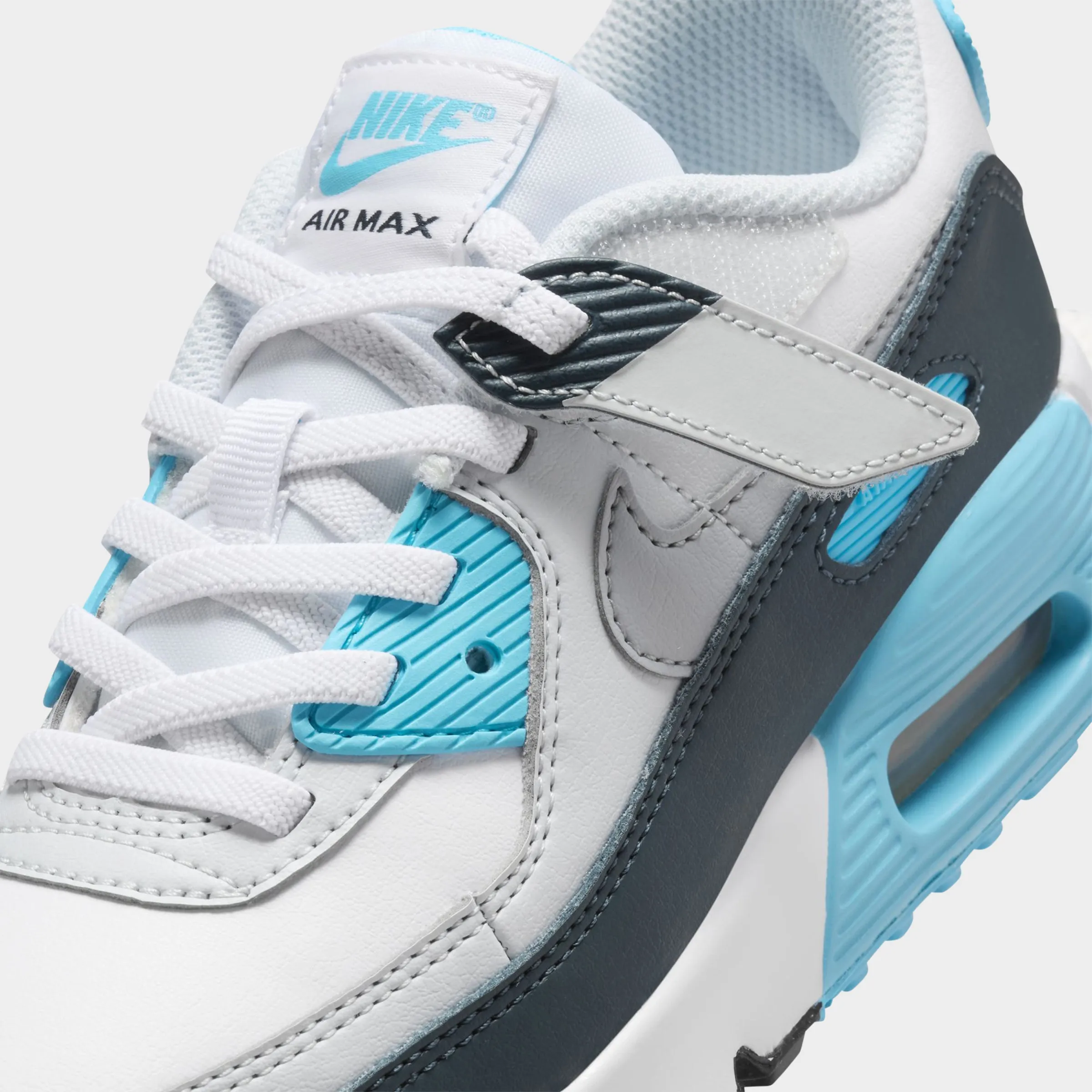 Nike Air Max 90 EasyOn PS White / Wolf Grey - Baltic Blue Shady Step