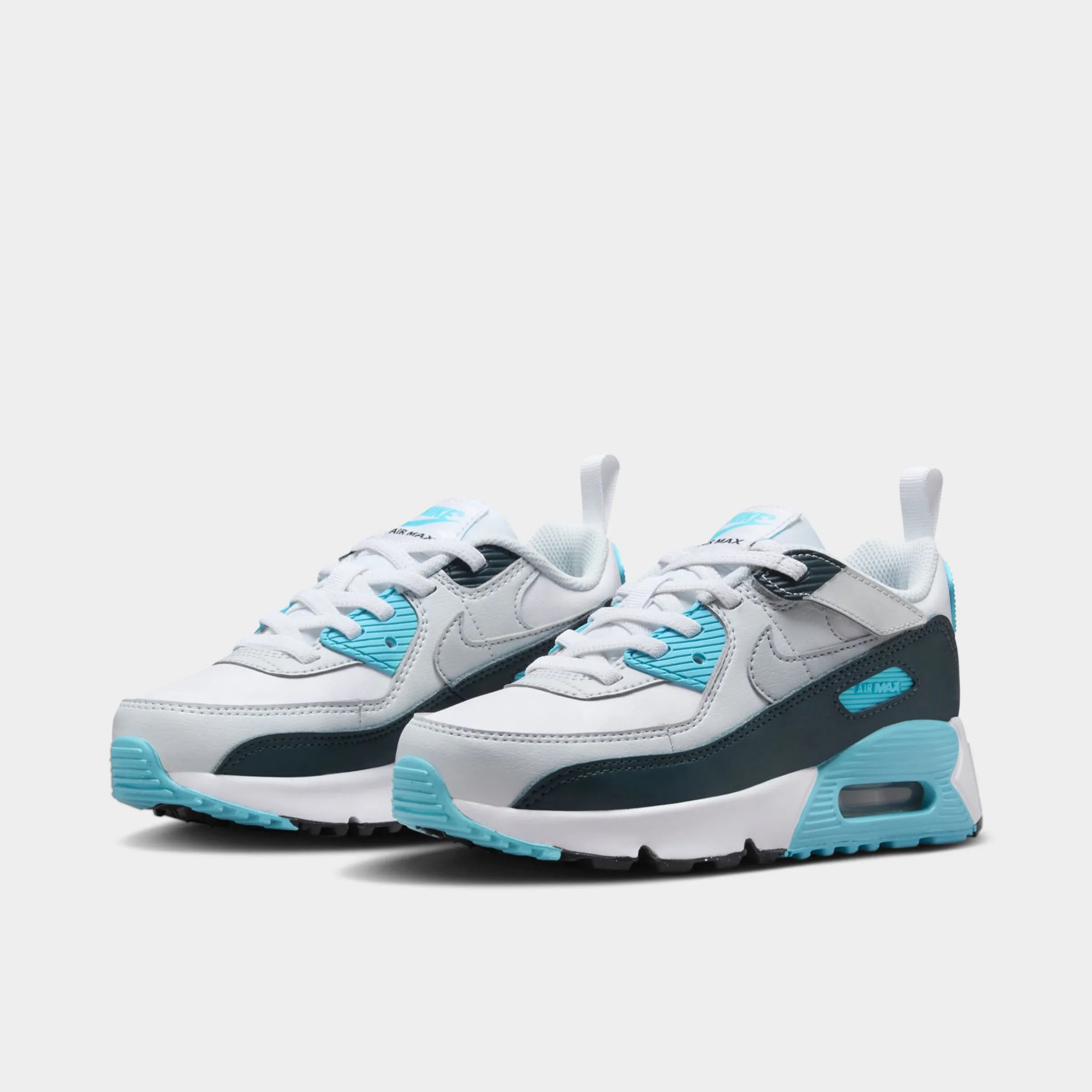 Nike Air Max 90 EasyOn PS White / Wolf Grey - Baltic Blue outdoor chill Foot Control
