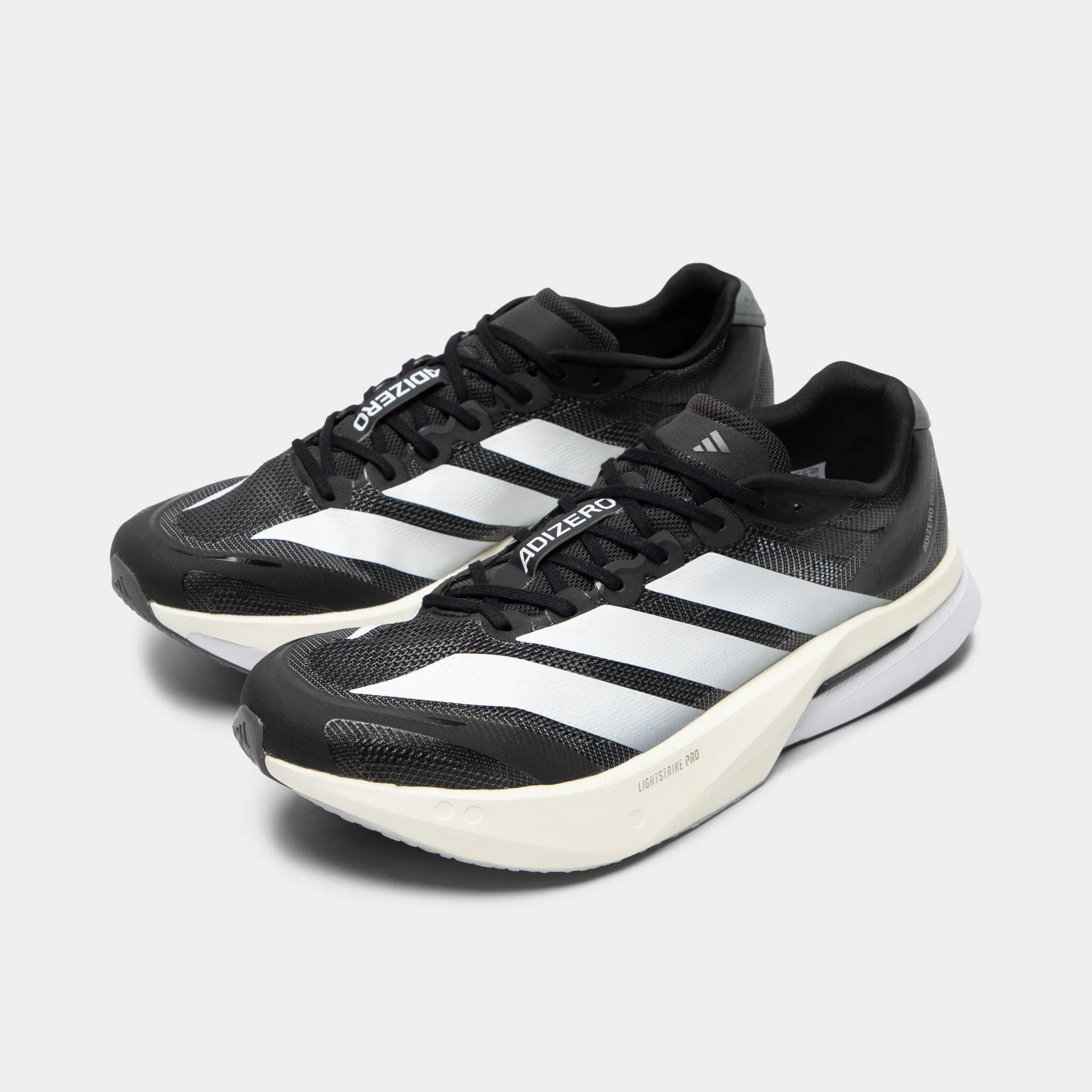 adidas Adizero Boston 13 Black / White - Grey Game Edge Comfort Slope