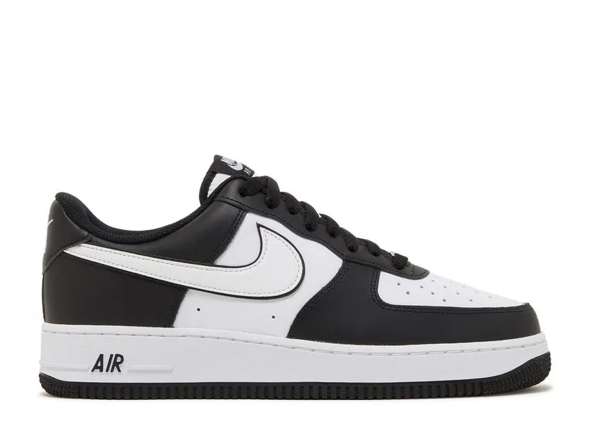 Nike Air Force 1 Low '07 White Swoosh Panda Soft   leather