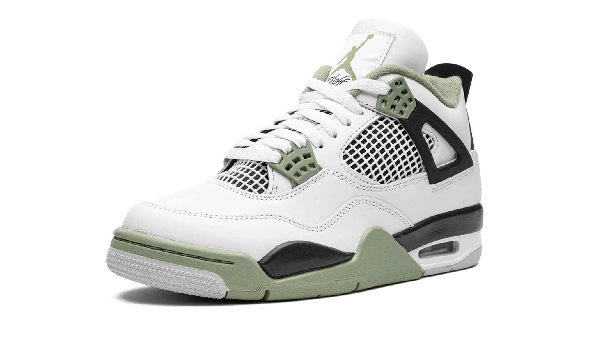 Wmns Air Jordan 4 Seafoam Blossom Jog Grip Sole