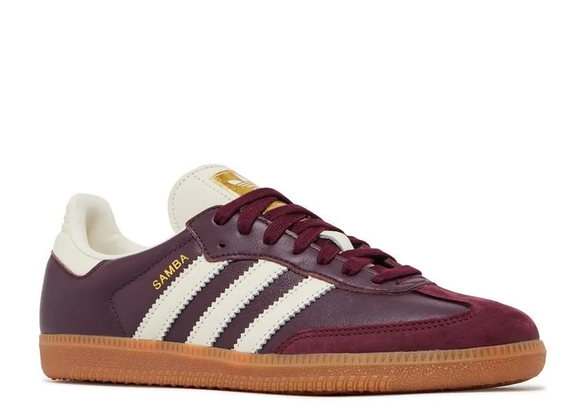 Minimal Choice Adidas Samba OG Maroon Gold Metallic