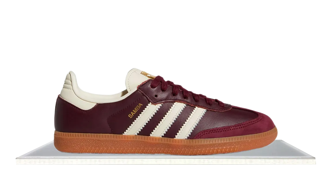 Adidas Samba Maroon Bordeaux Cream Fun Pace Chill Walk