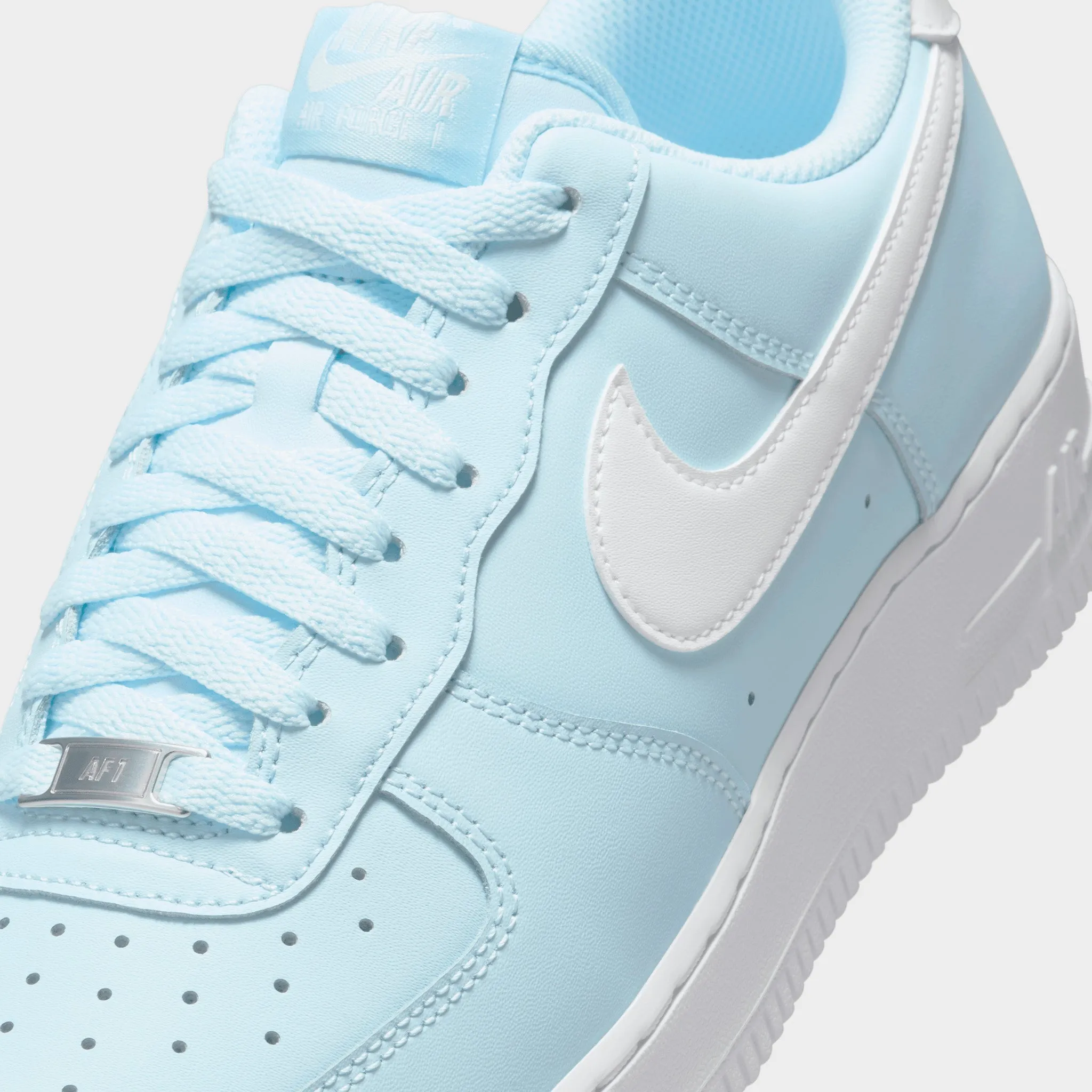 Nike Air Force 1 '07 Glacier Blue / White Quick Pace Flexible Comfort Shoes.
