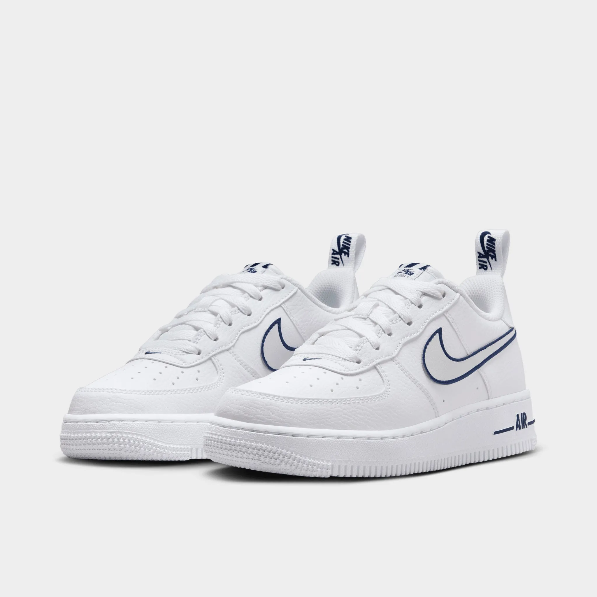 Nike Air Force 1 LV8 GS White / Photon Dust - Midnight Navy Dot Play