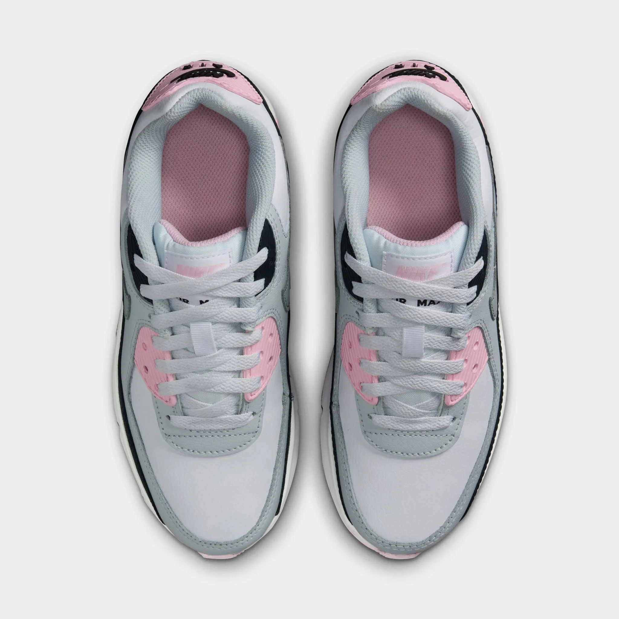 Nike Air Max 90 LTR GS White / Wolf Grey - Pink Foam sports shoes