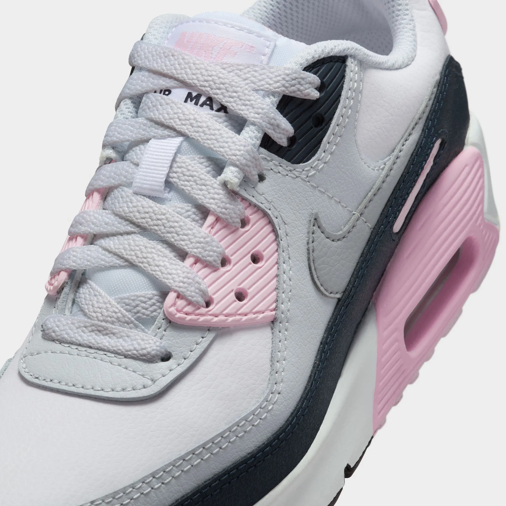 Nike Air Max 90 LTR GS White / Wolf Grey - Pink Foam Modern Fit