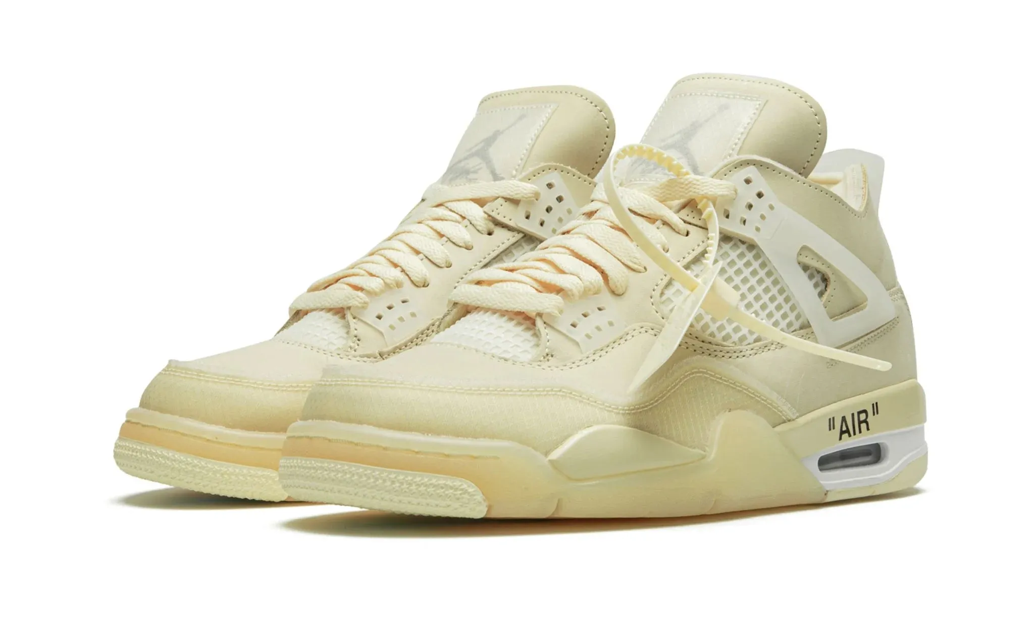 Feel Stable Pure Fit Off-White x Wmns Air Jordan 4 Retro SP Sail