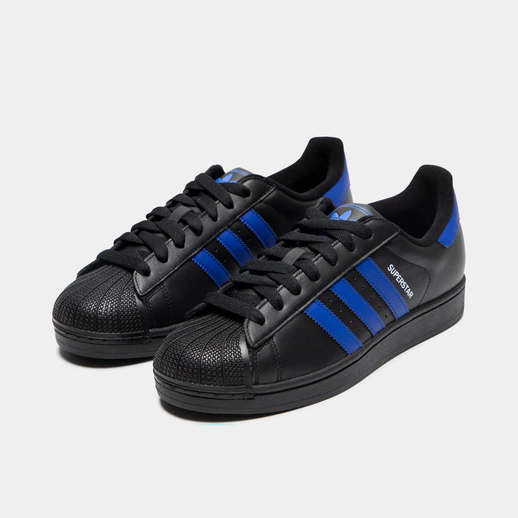 adidas Superstar II Black / Blue - White Reinforced toe Gloss Finish