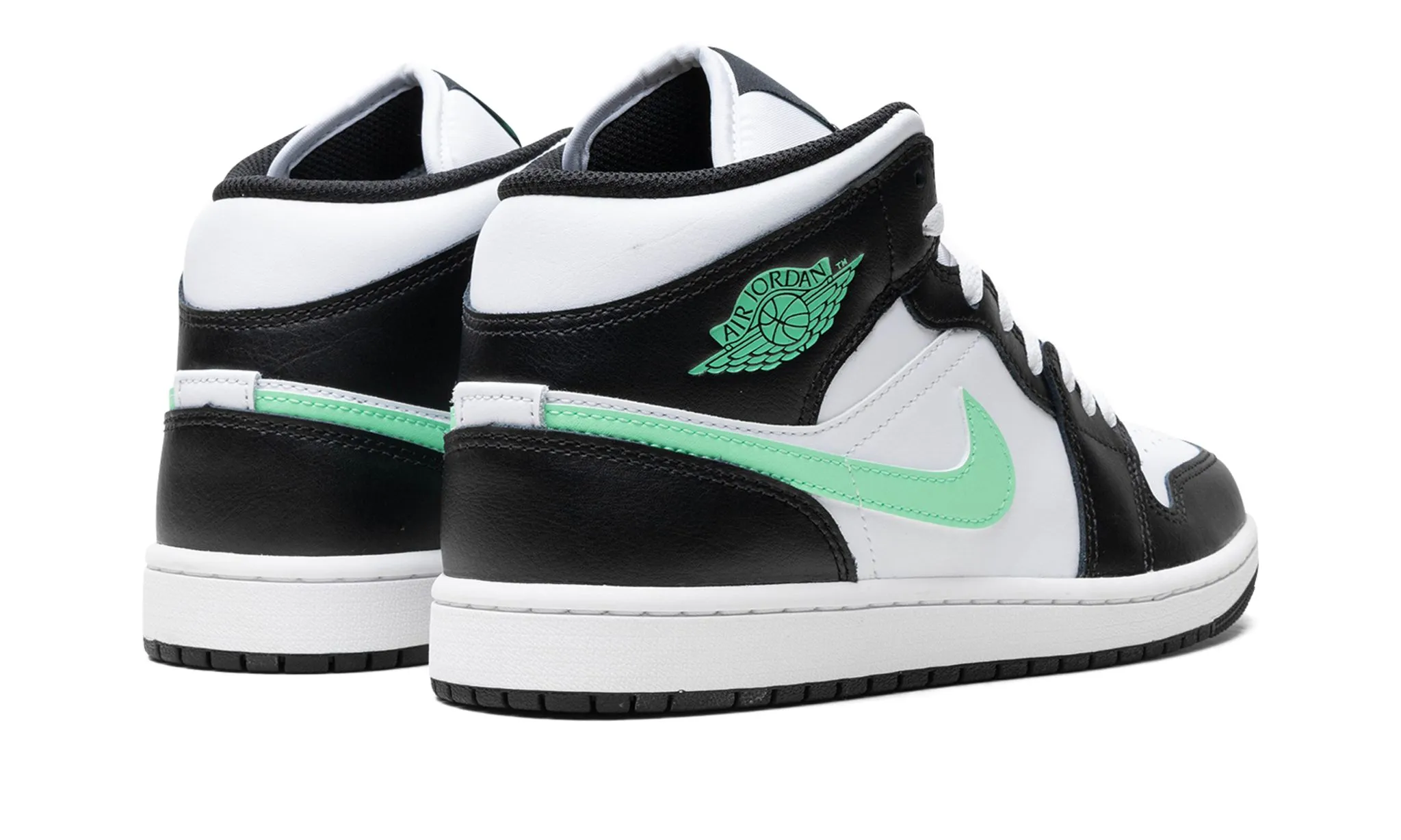 Italian Glam Long Walk Air Jordan 1 Mid 'Green Glow'