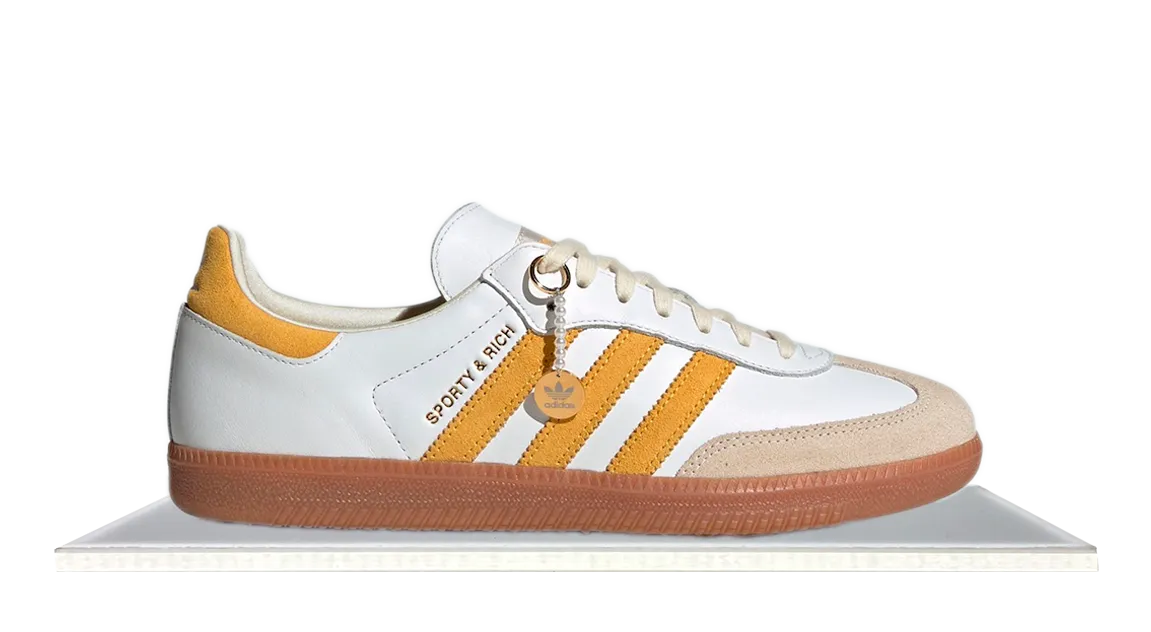Adidas Samba x Sporty & Rich White Bold Gold Quick Fit Shine Hike