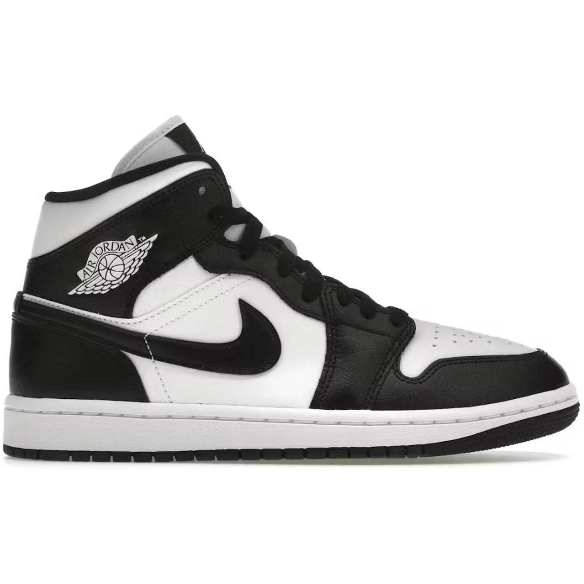 Jordan 1 Mid Panda (Women's) HeelCushion Zip Closure