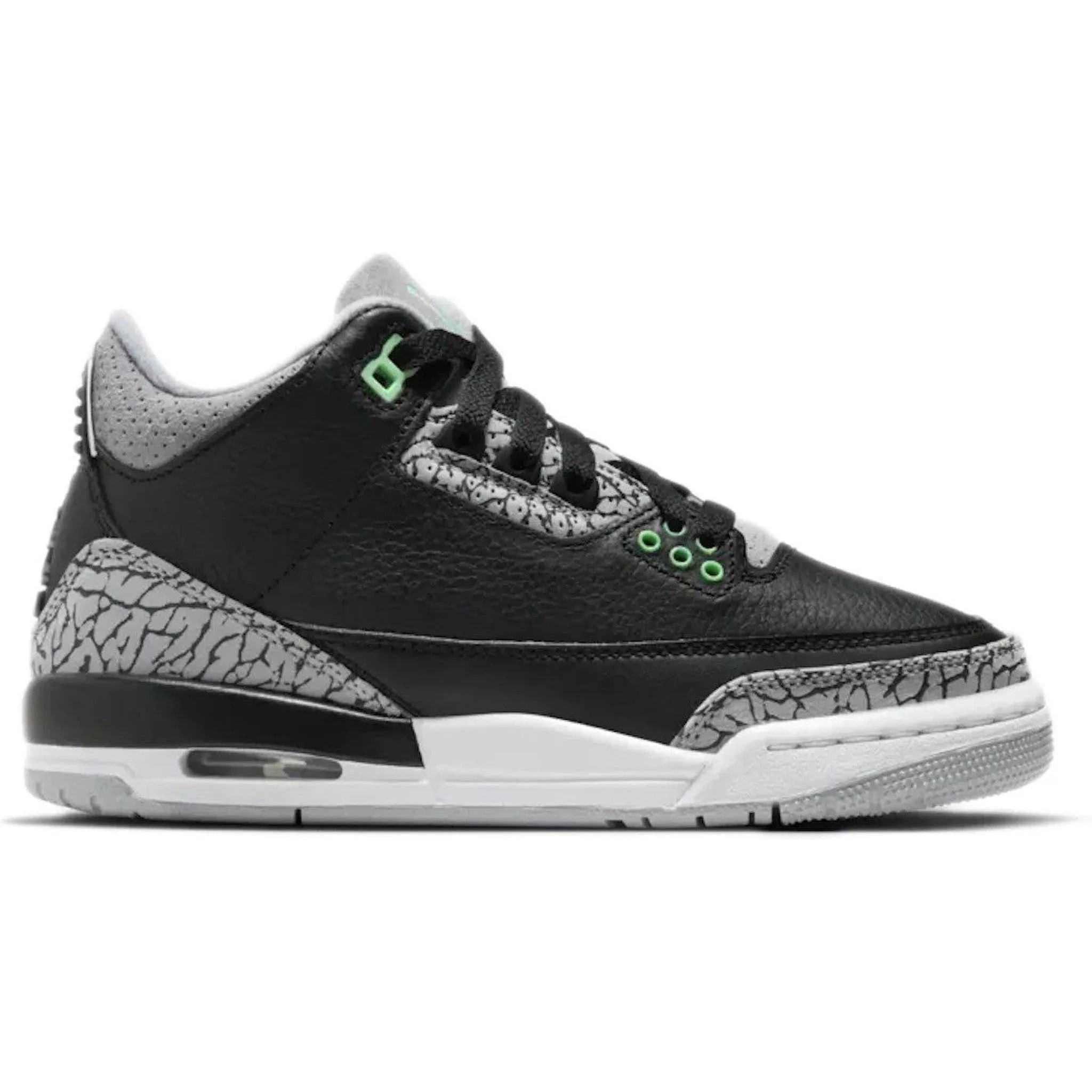 Snack Run School Day Jordan 3 Retro Green Glow (GS)