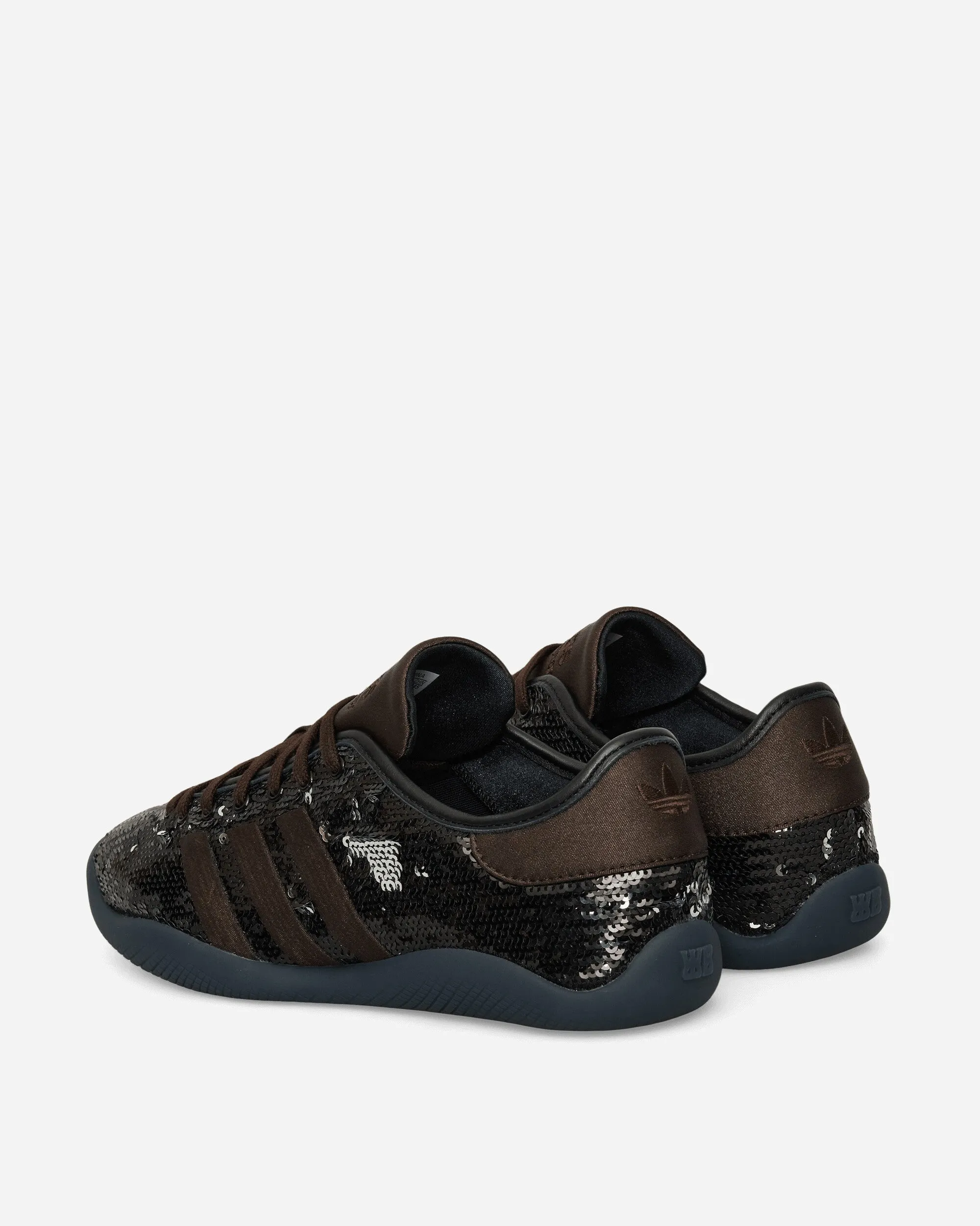 Wales Bonner Karintha Sequin Sneakers Core Black / Silver Metallic White Clean Comfort collar