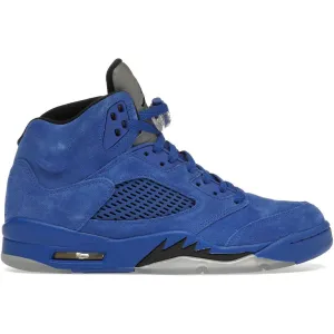 Style Neutral Jordan 5 Retro Blue Suede