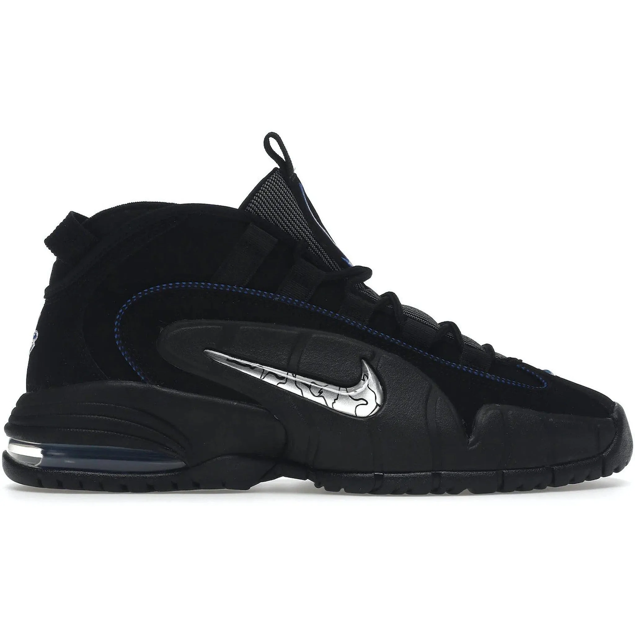 Solid design Dynamic Wear Nike Air Max Penny 1 All Star Black Metallic Silver