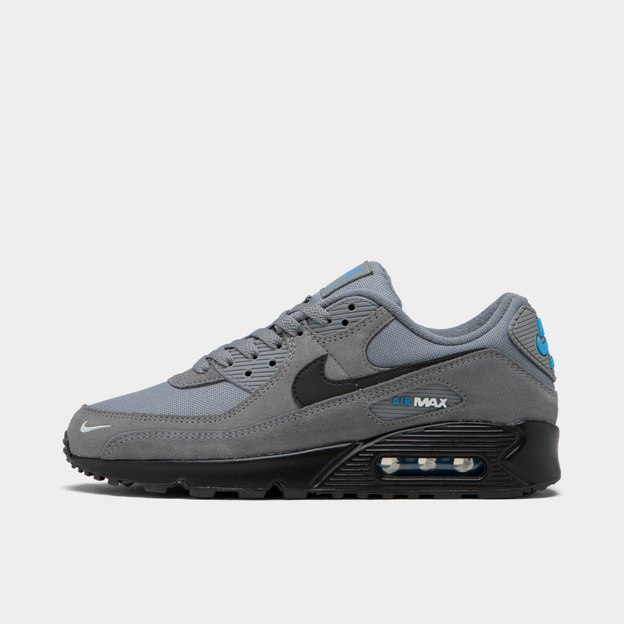 Tread Ready Nike Air Max 90 Smoke Grey / Light Photo Blue - Metallic Silver