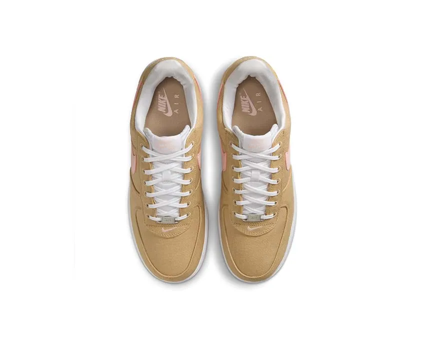 Festival Style Earth Brown Nike Air Force 1 Retro "Linen Canvas"