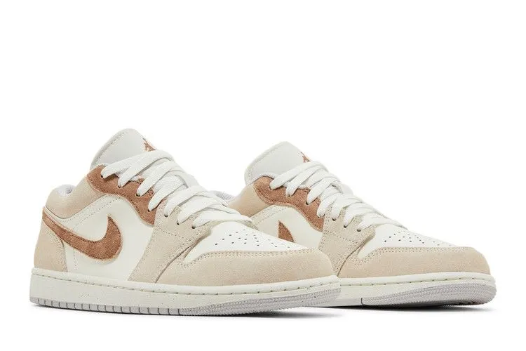 Air Jordan 1 Low SE 'Sail Archaeo Brown' Cold Tone Satin Glow