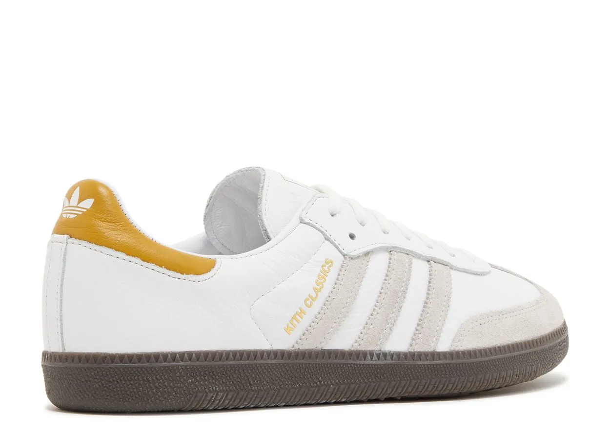 Flat Finish Low key style Adidas Samba OG Kith Classics White Mango