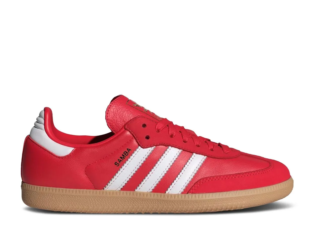 Fashion-Forward Look Monochrome Style Adidas Samba OG Better Scarlet