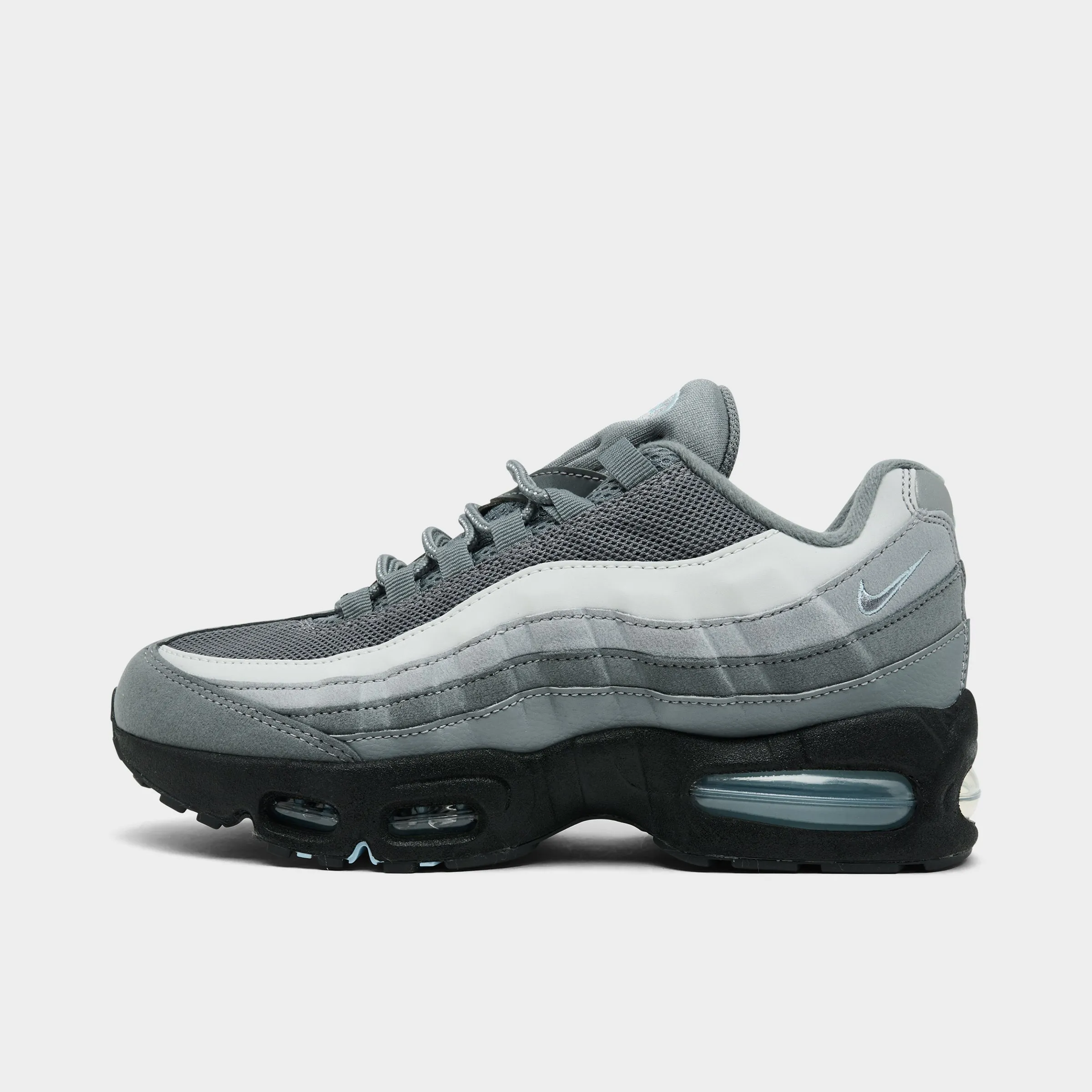 Cushioned Feel Nike Air Max 95 GS Cool Grey / Psychic Blue