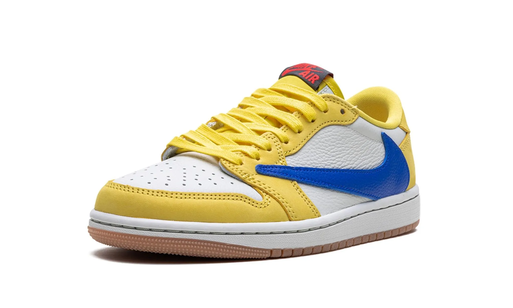 Travis Scott x Wmns Air Jordan 1 Retro Low OG SP 'Canary' Autumn Tone Trend Glow