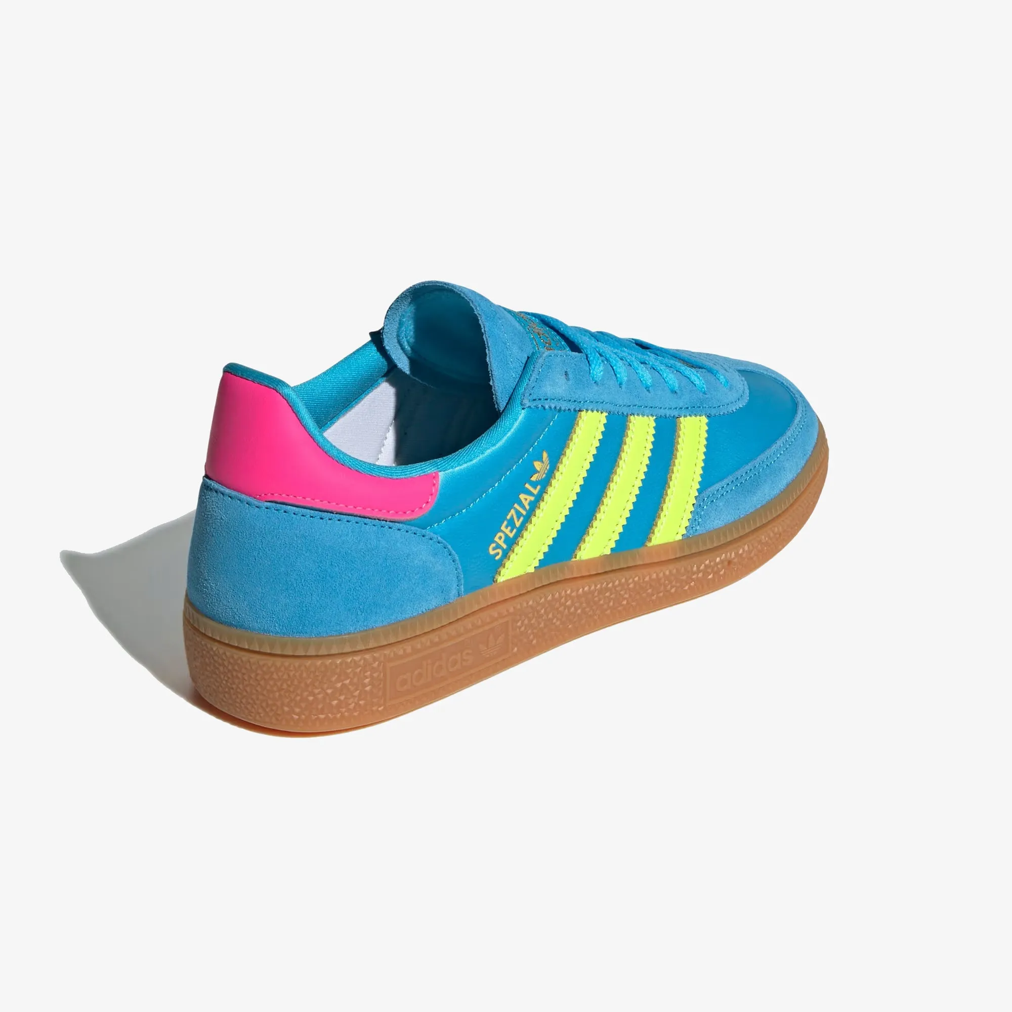 Adidas Originals | HANDBALL SPEZIAL { SKY RUSH/SOLAR YELLOW/LUCID PINK athletic style Pointed Toe Design