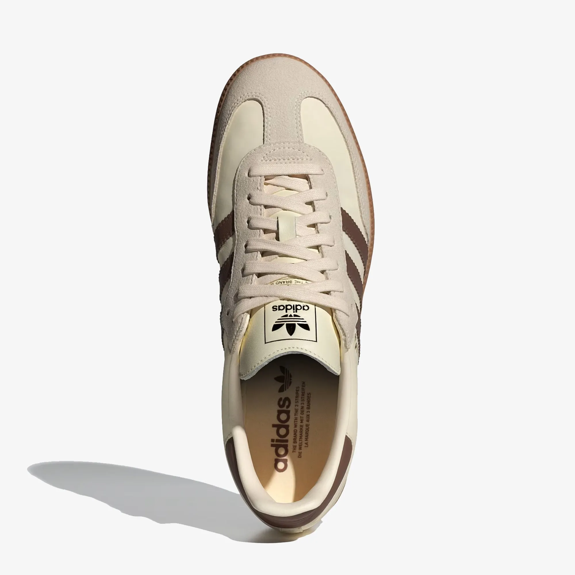 School Style Toe Space ADIDAS ORIGINALS | SAMBA OG SHOES { CREAM WHITE / PRELOVED BROWN / WONDER WHITE