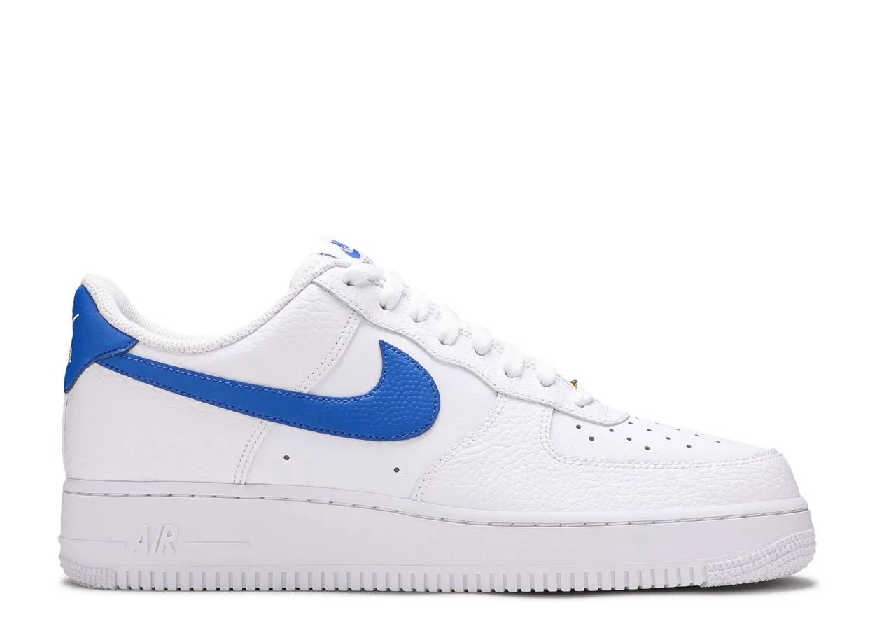 Nike Air Force 1 Low White Royal Blue Soft   sole