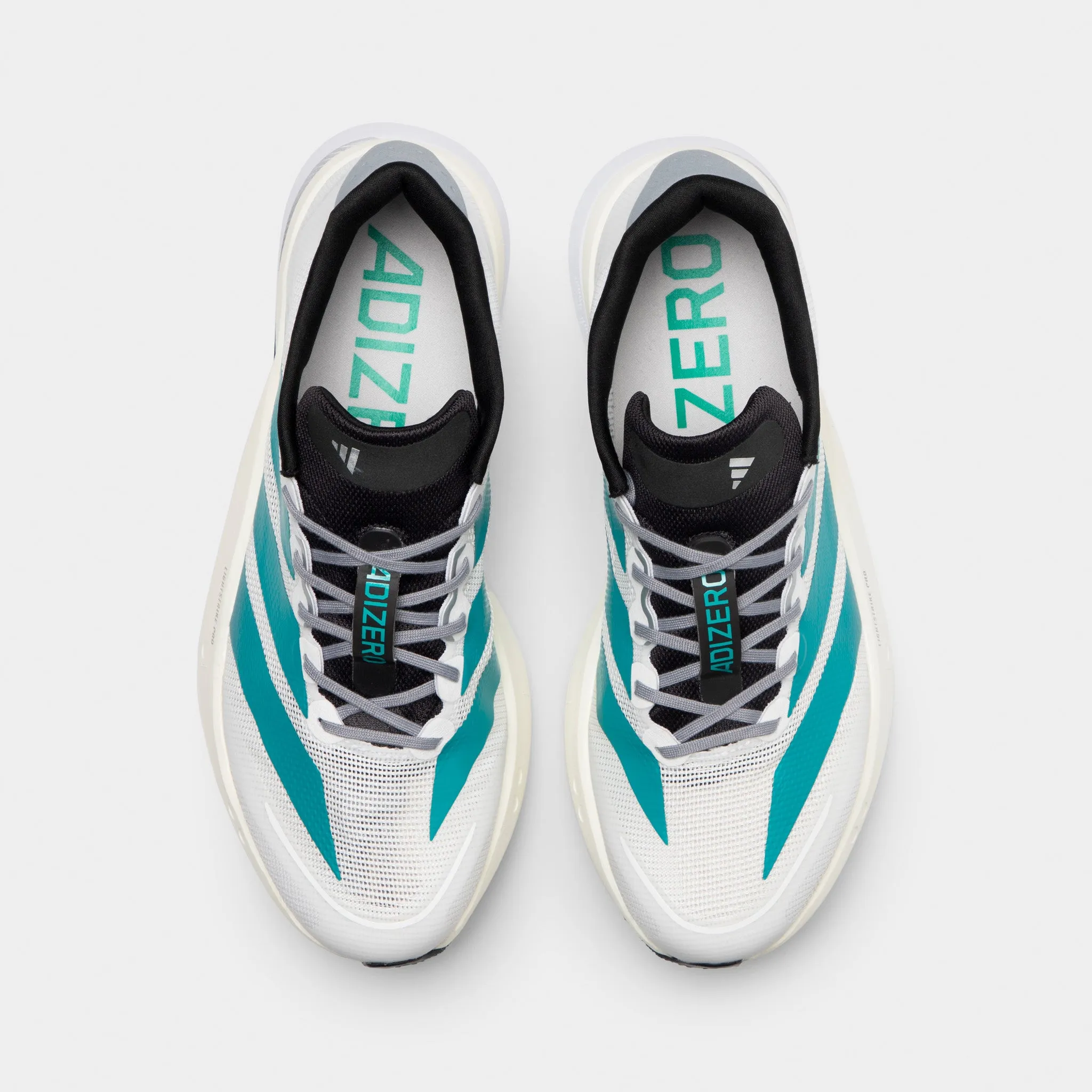 material Knitted Warm adidas Adizero Boston 13 White / Pure Tea - Grey