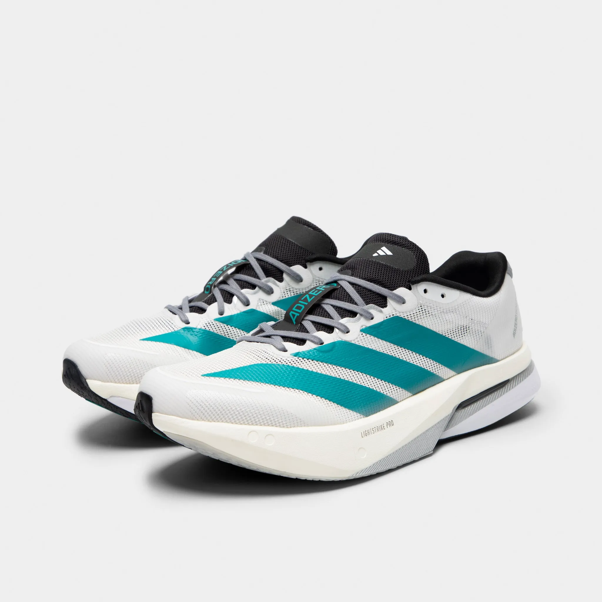 Quick Dash Free Pace adidas Adizero Boston 13 White / Pure Tea - Grey