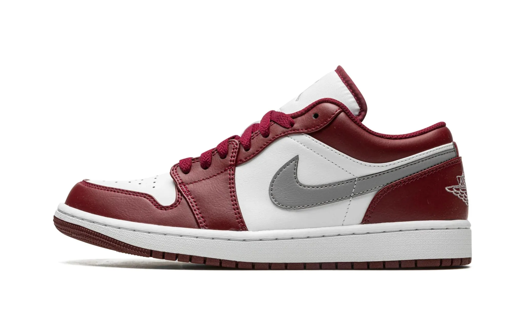 Metal Edge Ring Walk Air Jordan 1 Low Bordeaux