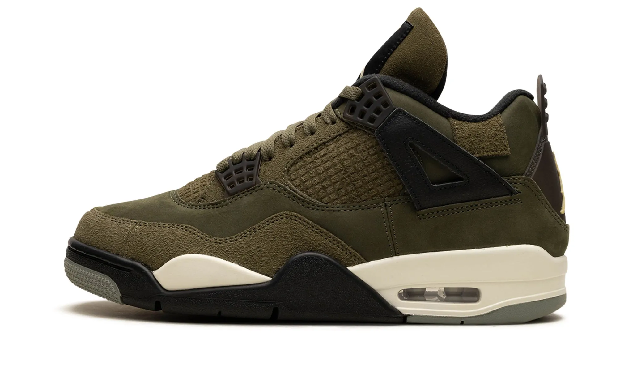 Air Jordan 4 Retro SE Craft Medium Olive Drive Ease Light Step
