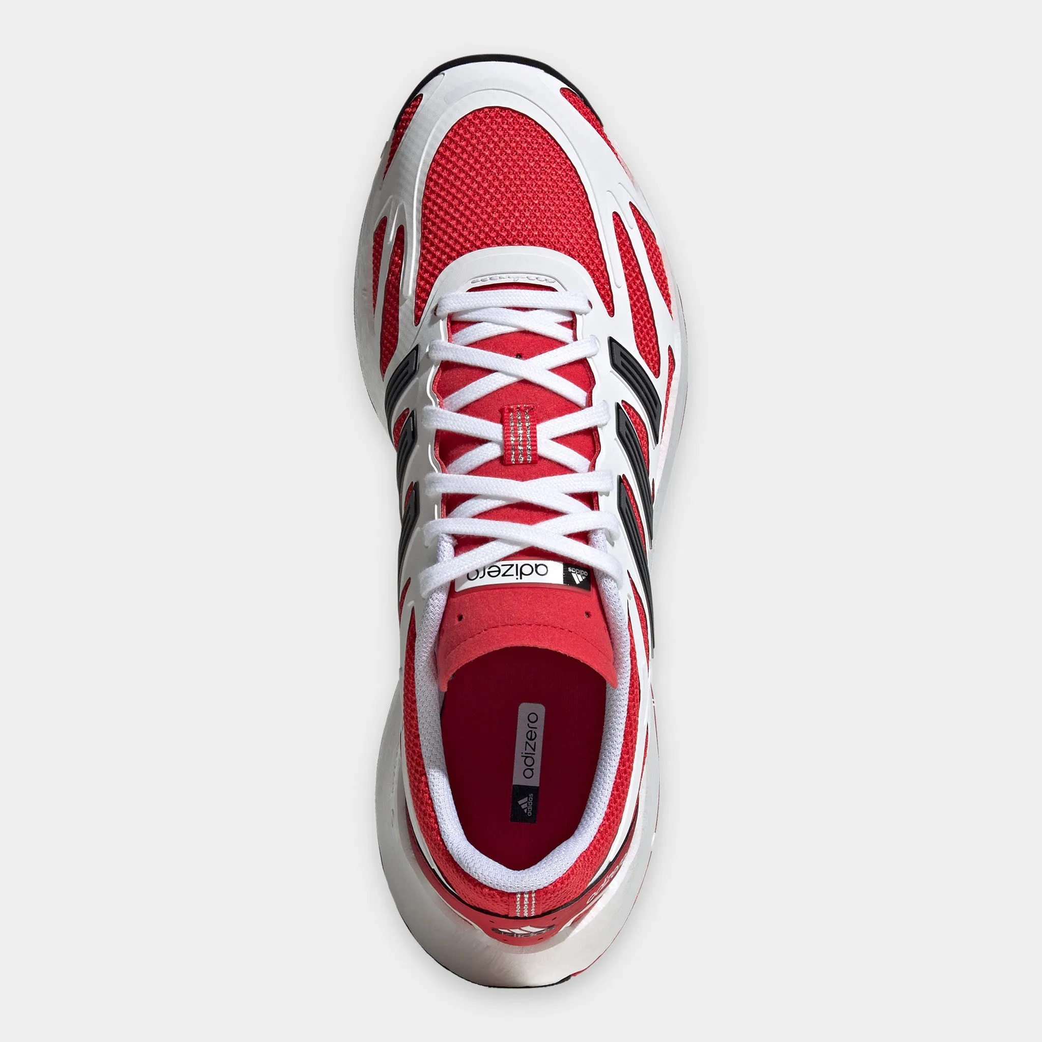 adidas Adizero Aruku Footwear White / Pure Ruby - Core Black Space Vibe Molded Insole