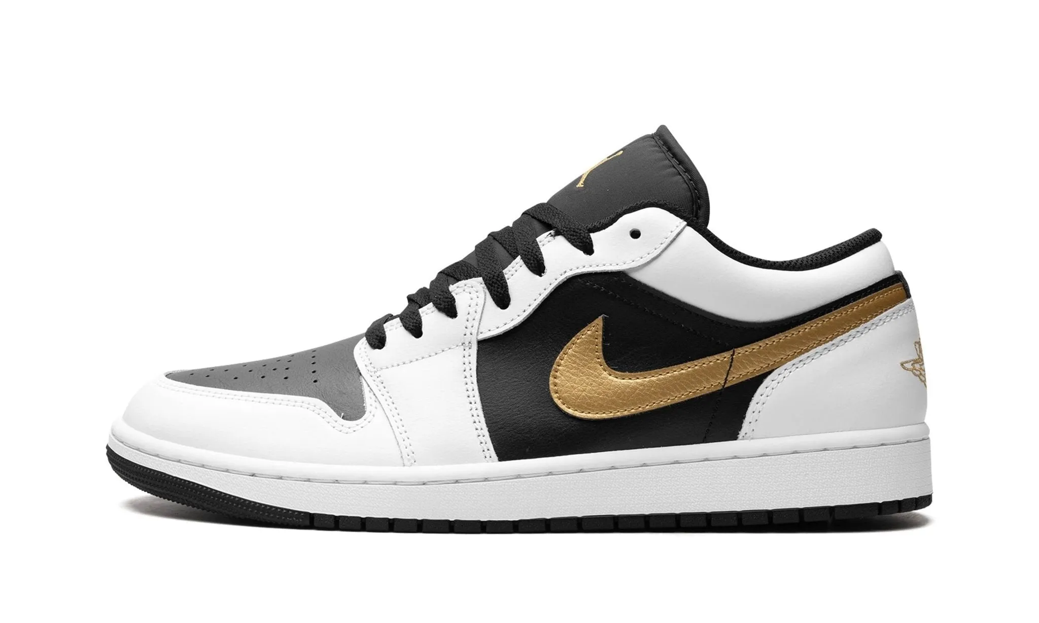 Air Jordan 1 Low 'Gold Swoosh' Royal Mood Durable Material