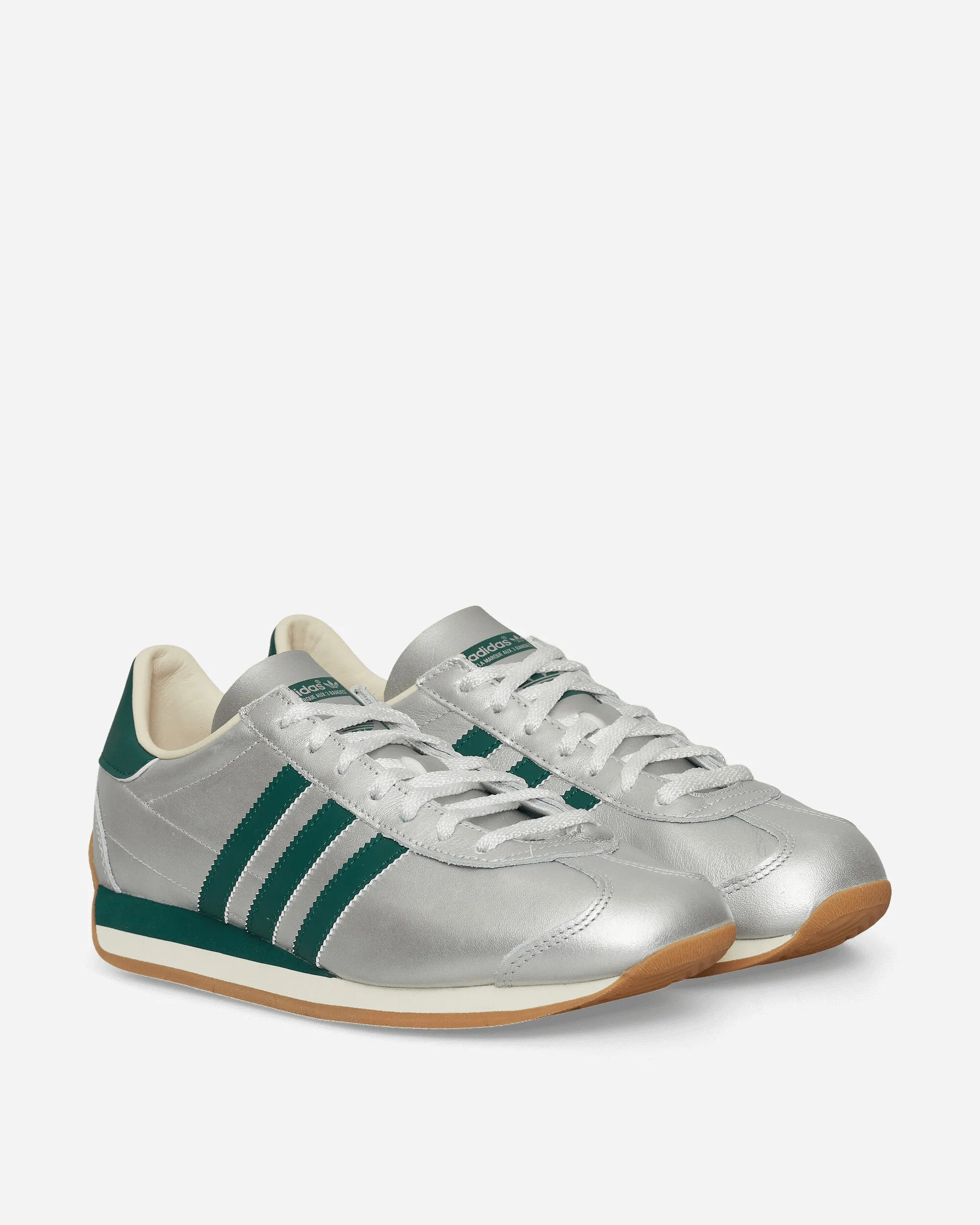 New In Ventilation holes Women's Country OG Sneakers Silver Metallic / Collegiate Green