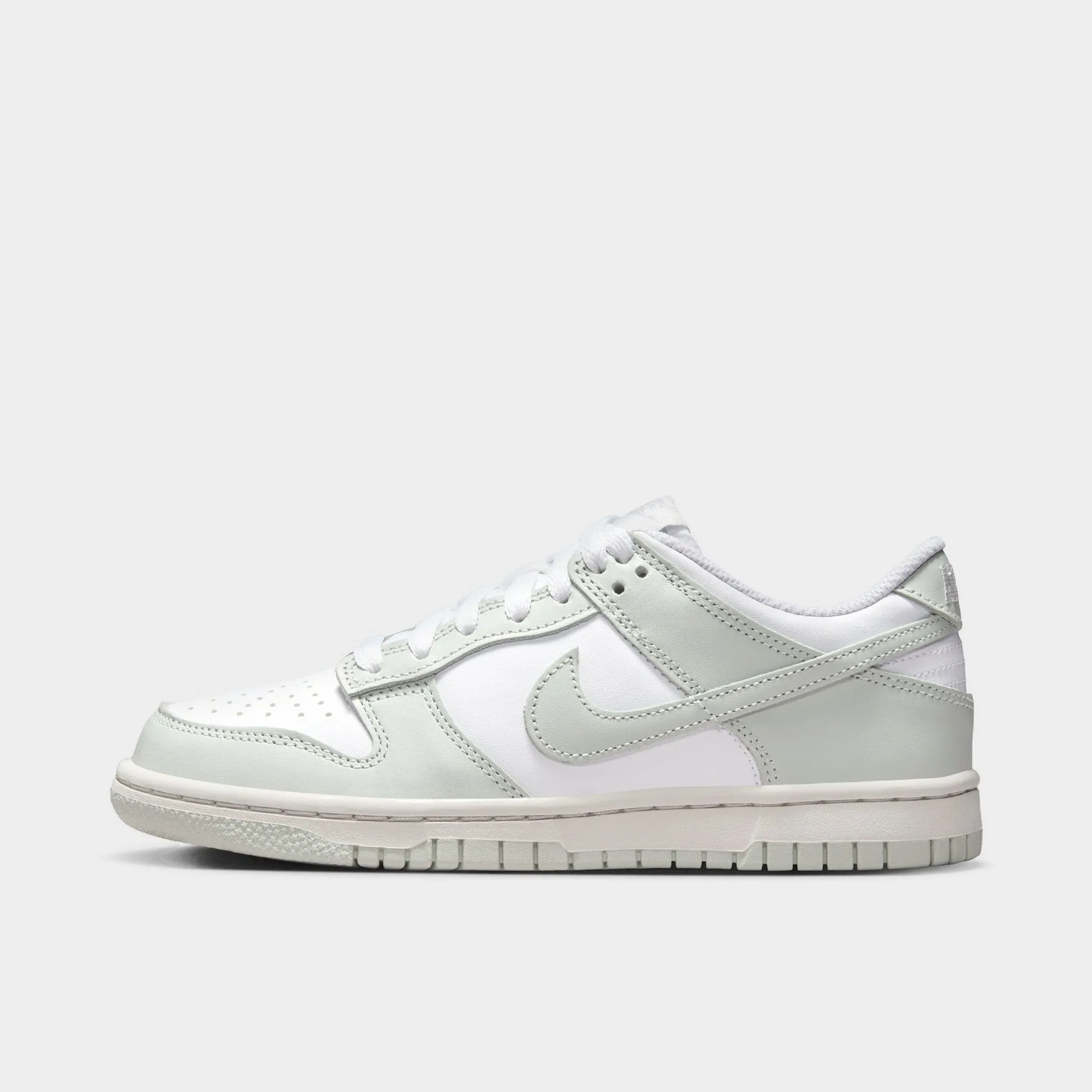 Tight Fit Smart Pair Nike Dunk Low GS White / Light Silver - Photon Dust