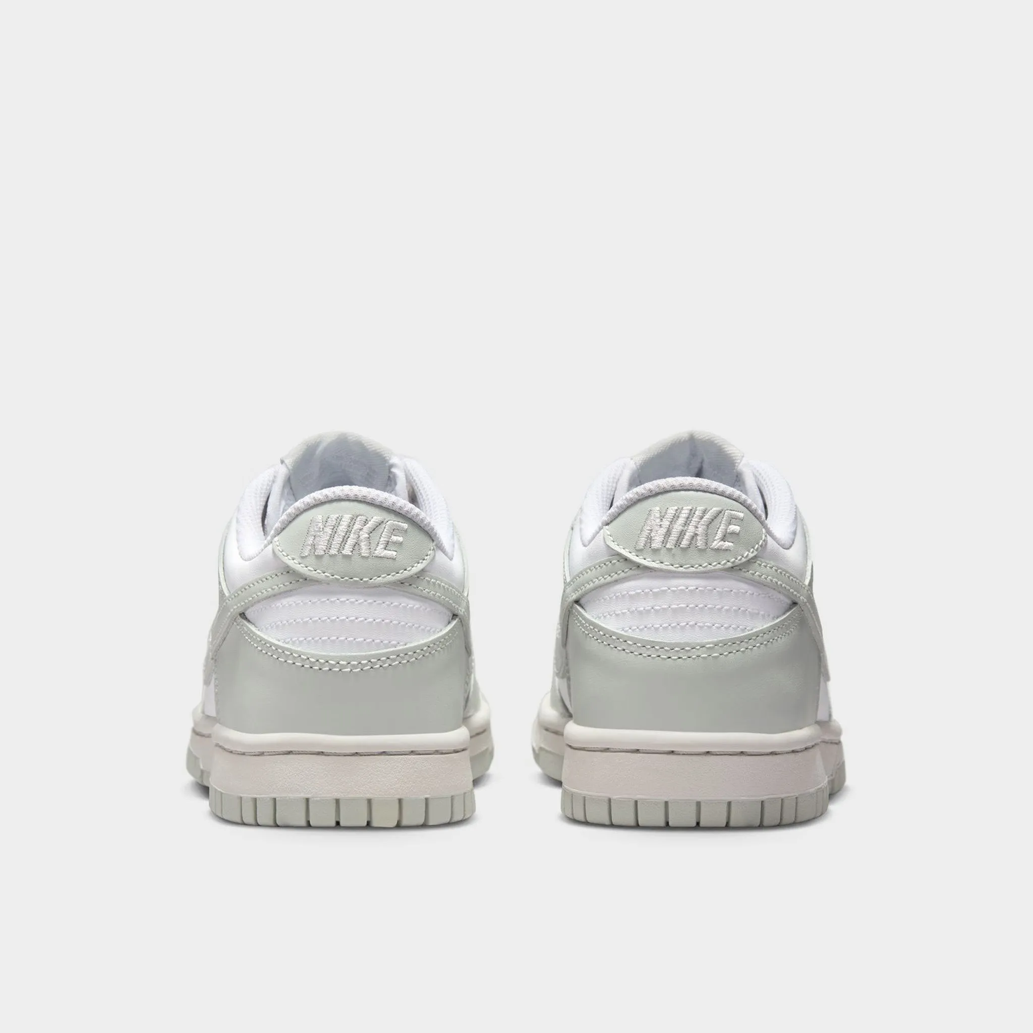Nike Dunk Low GS White / Light Silver - Photon Dust Feet Support