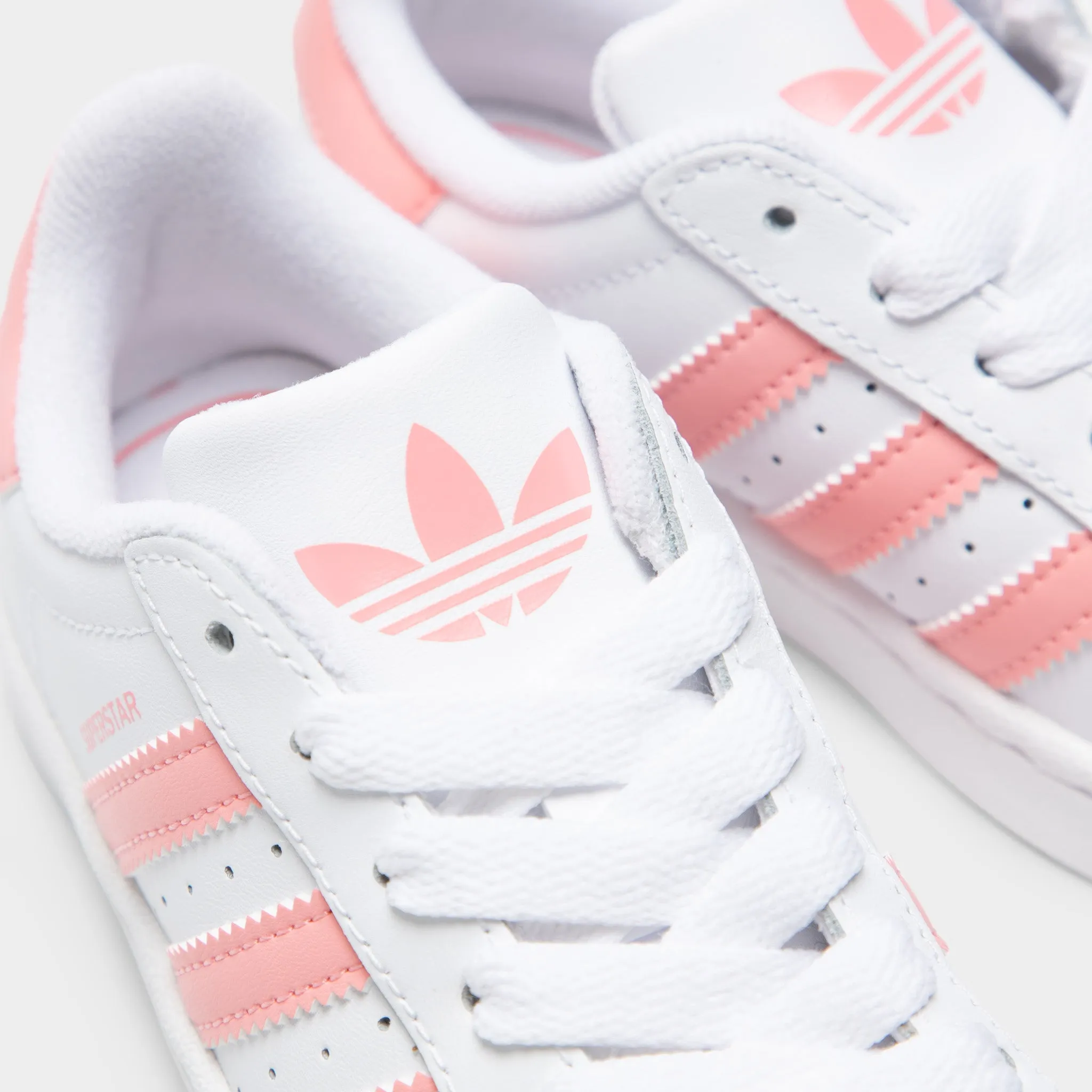 adidas Children's Superstar II White / Semi Pink Spark Youth Fresh