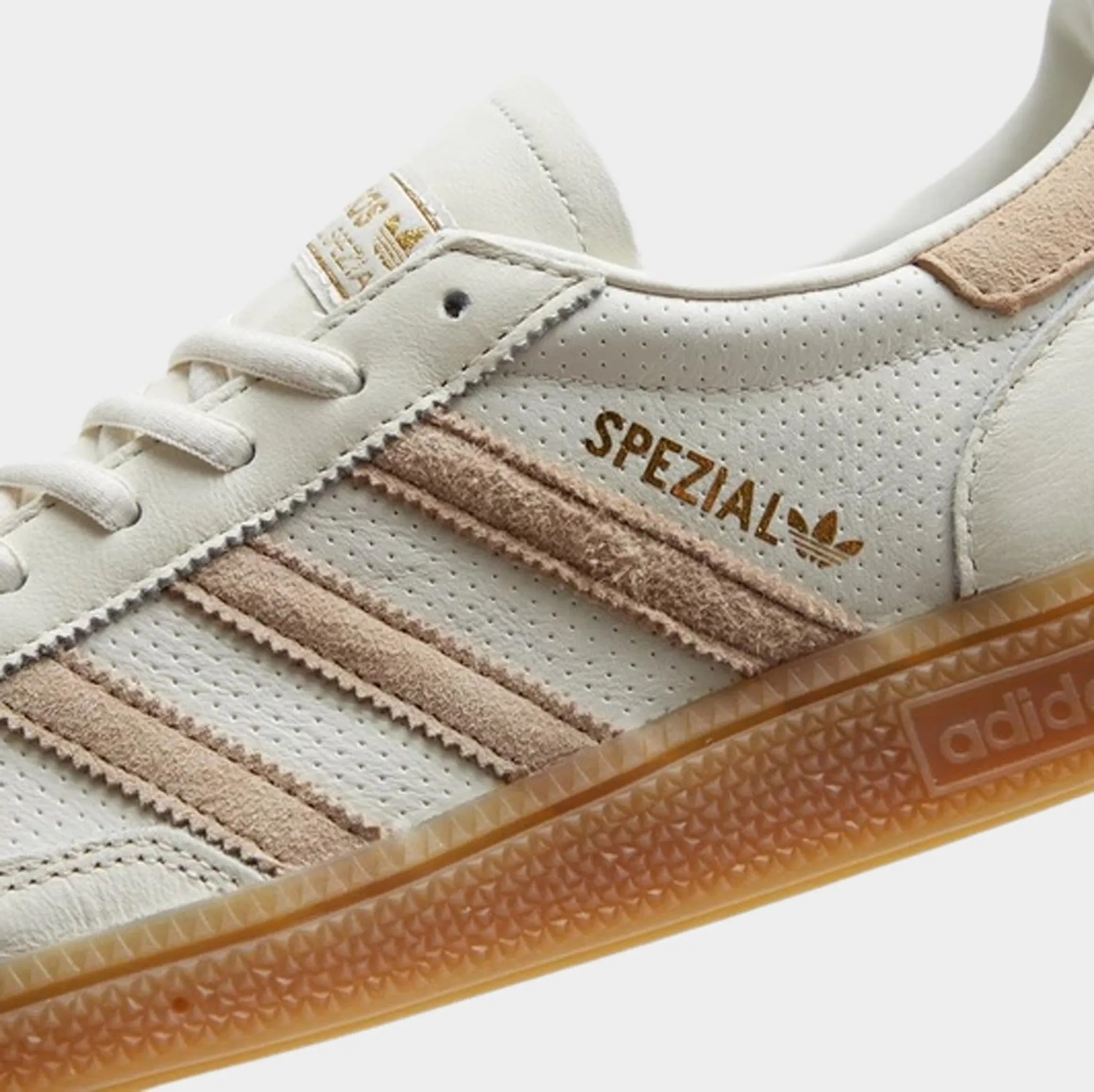 Easy To Clean Luggage Fit Adidas Handball Spezial OG JD White / Brown