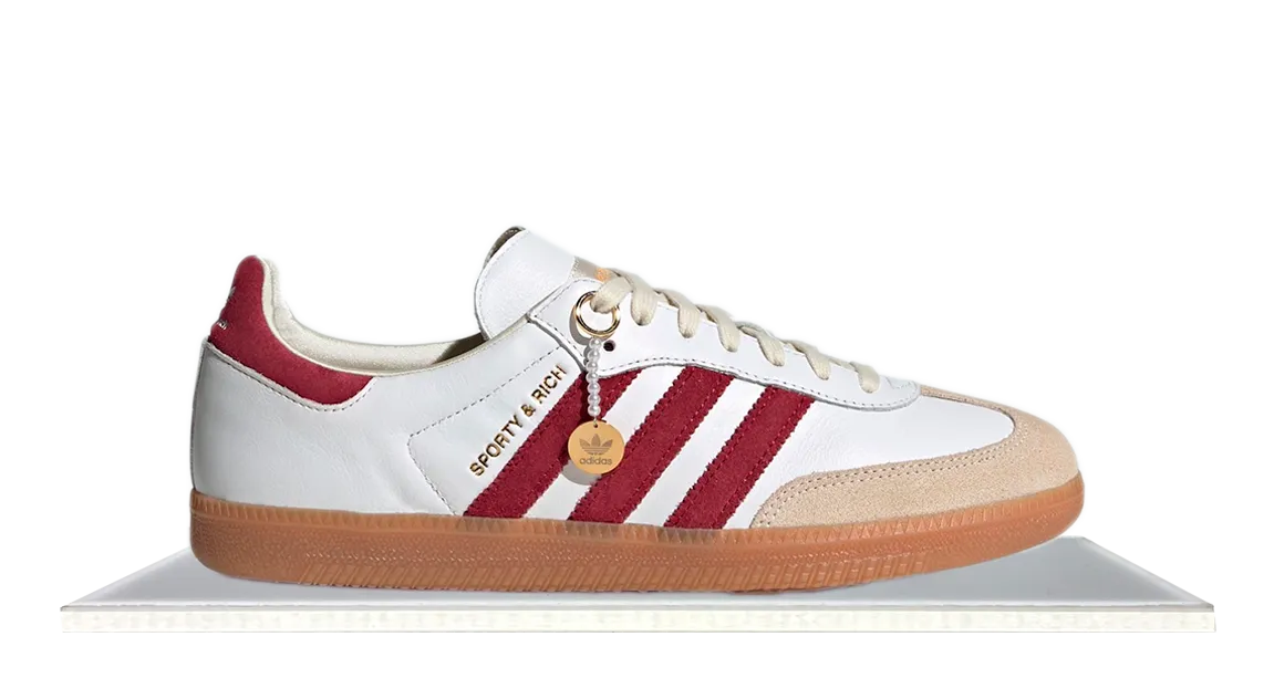 Cross Town Outdoor Lifestyle Adidas Samba x Sporty & Rich Collegiate Burgundy