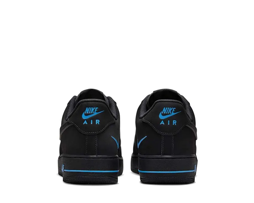 Flat Finish Nike Air Force 1 '07 "Black University Blue"