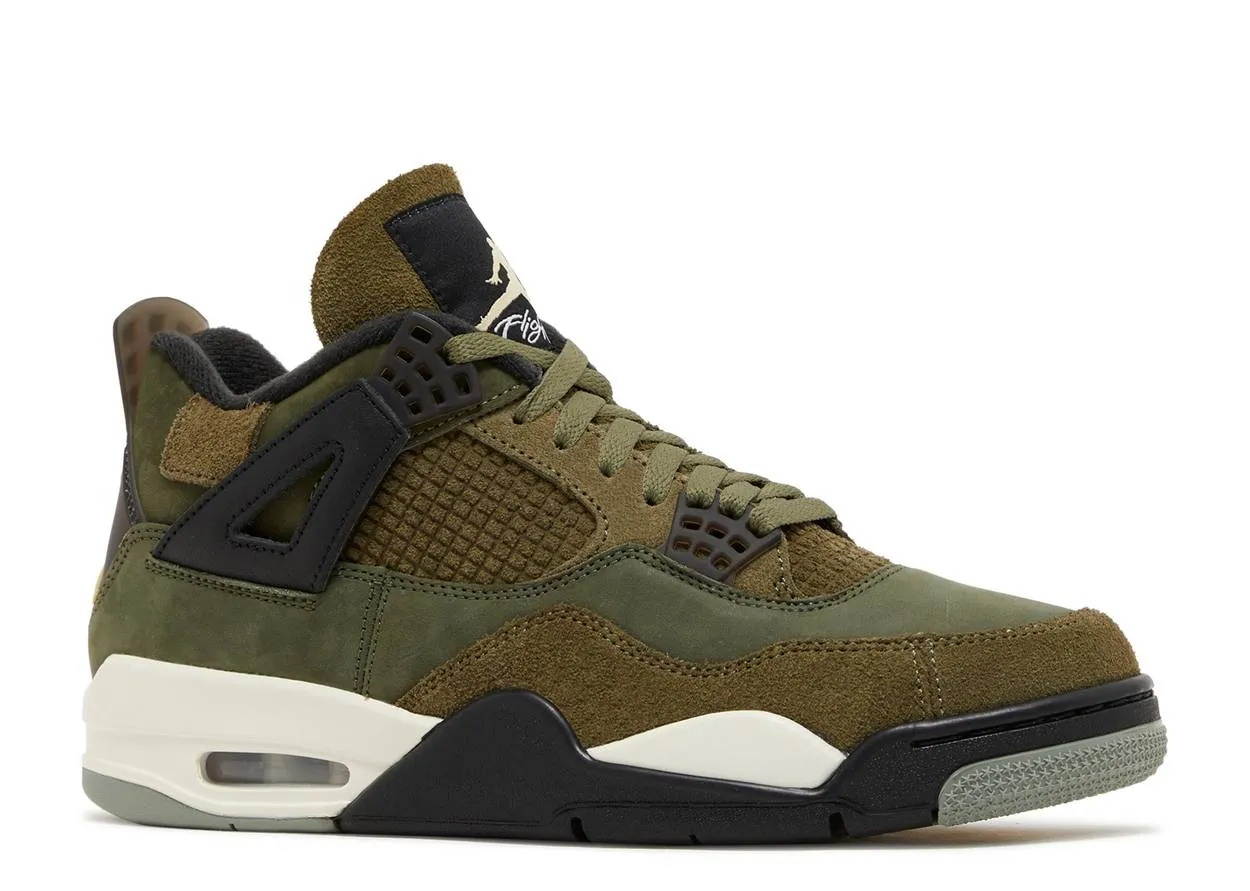 Air Jordan 4 Retro SE Craft Medium Olive Low Cut