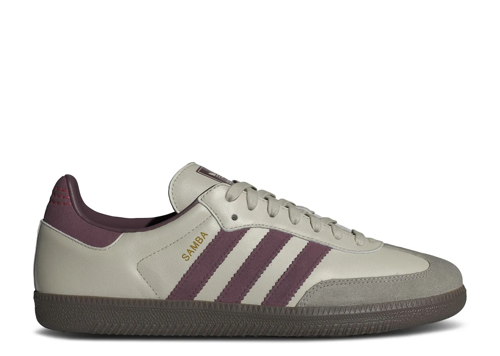 Adidas Samba OG Putty Grey Maroon Harbor Hike Comfortable Arch Support