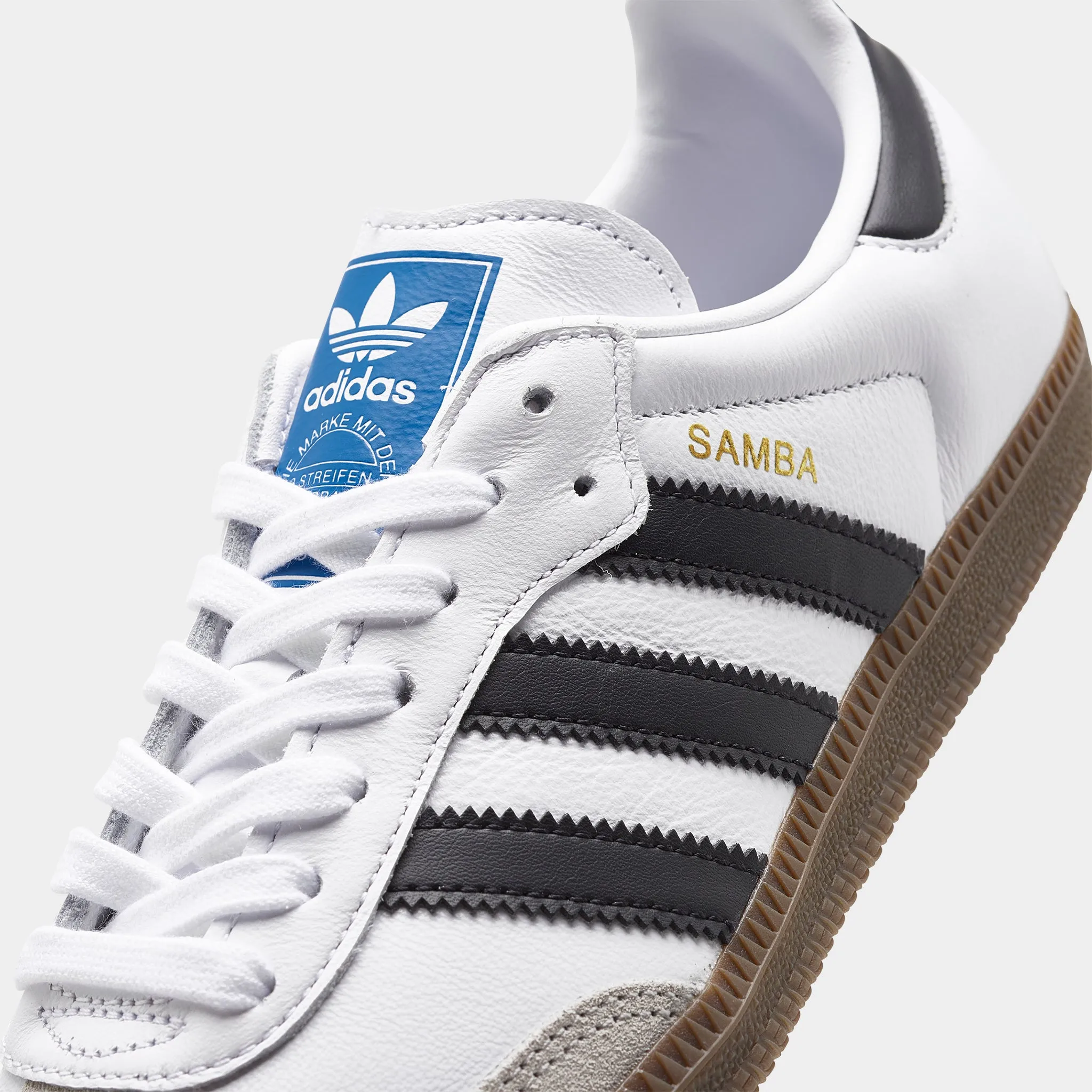 adidas Originals Women's Samba OG Footwear White / Core Black - Clear Granite Teen Fun Suede Soft