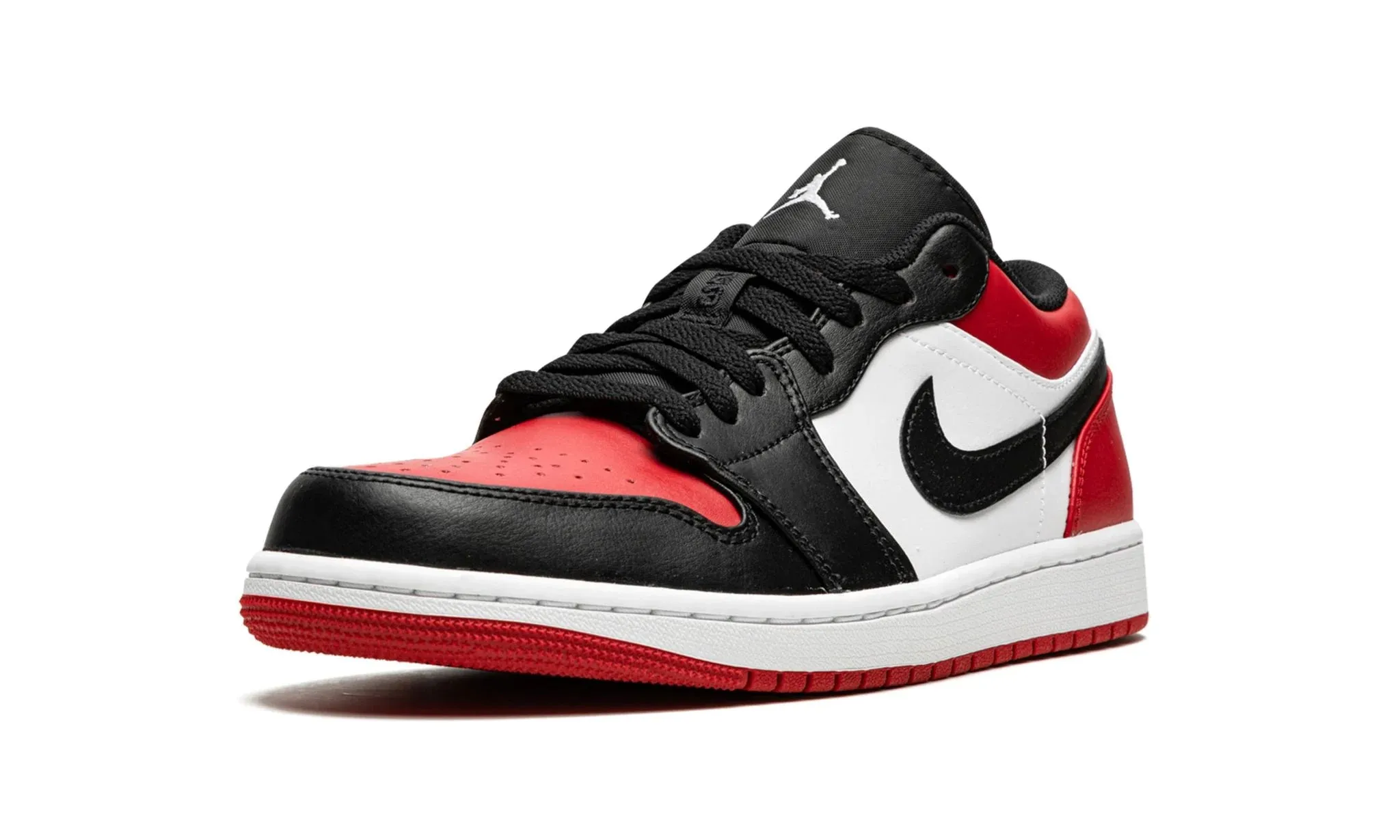 Calm Tone Slim Form Air Jordan 1 low Bred Toe